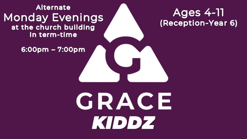 Grace_Kiddz_Logo - Monday evenings at 6pm on alternate Mondays in term-time